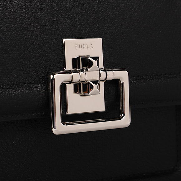Furla Villa Black Shoulder Bag - Picture 8 of 9